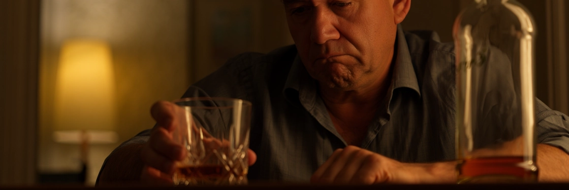 Мужчина с алкогольной-интоксикацией